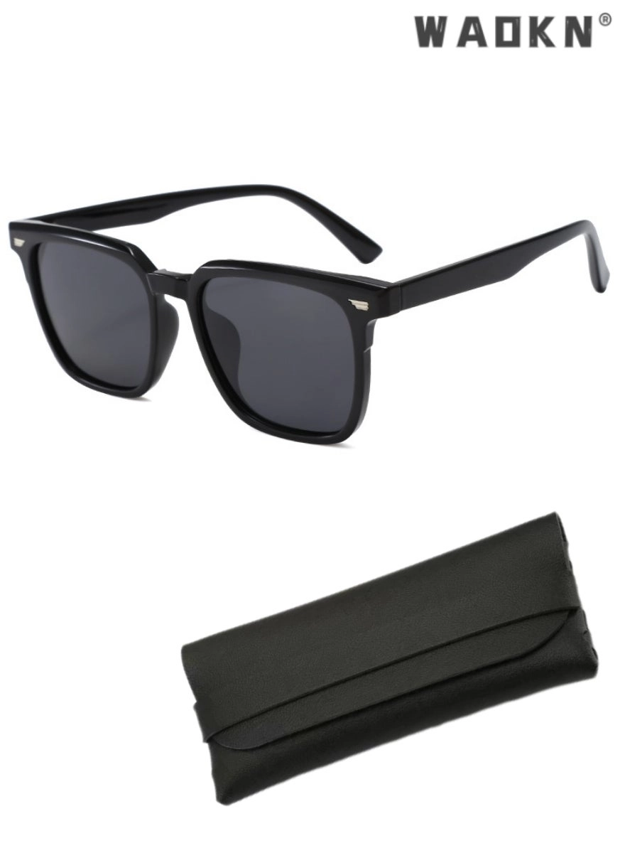 Polarized Square Sunglasses - 45mm Grey