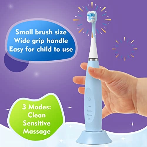 Kids Electric Toothbrushes - Sonic Rechargeable Smart Timer