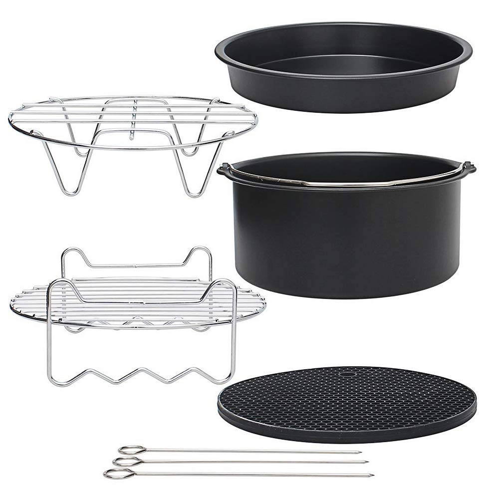 Cake Barrel + Pizza Pan + Metal Holder + Multi-Purpose Rack + Silicone Mat - Silicone SET OF 9