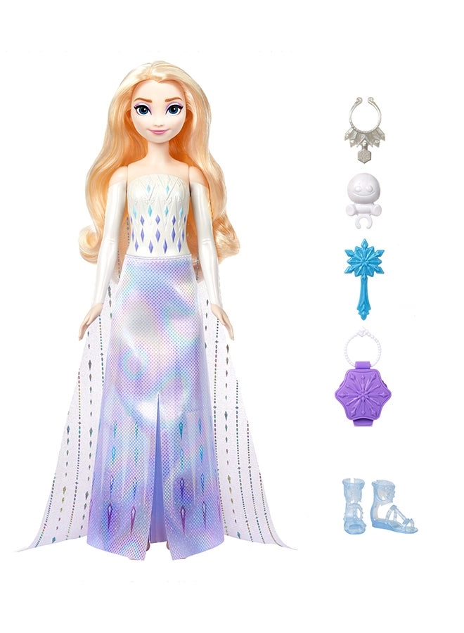 Elsa Fashion Doll - Frozen Spin & Reveal 11 Surprises