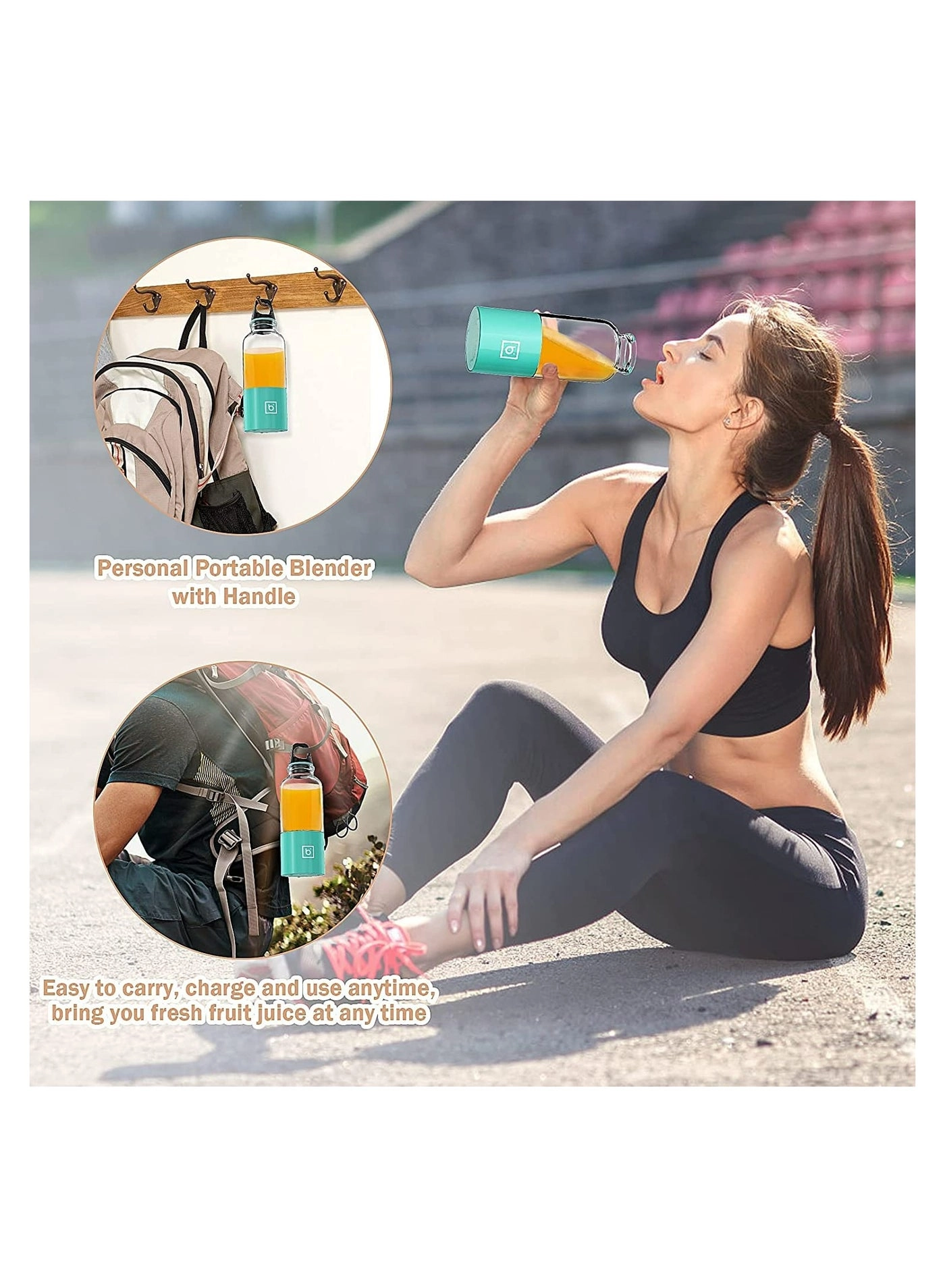 SMK-4702 - Portable with Handle USB Rechargeable 4-Blade SUS304 Stainless Steel