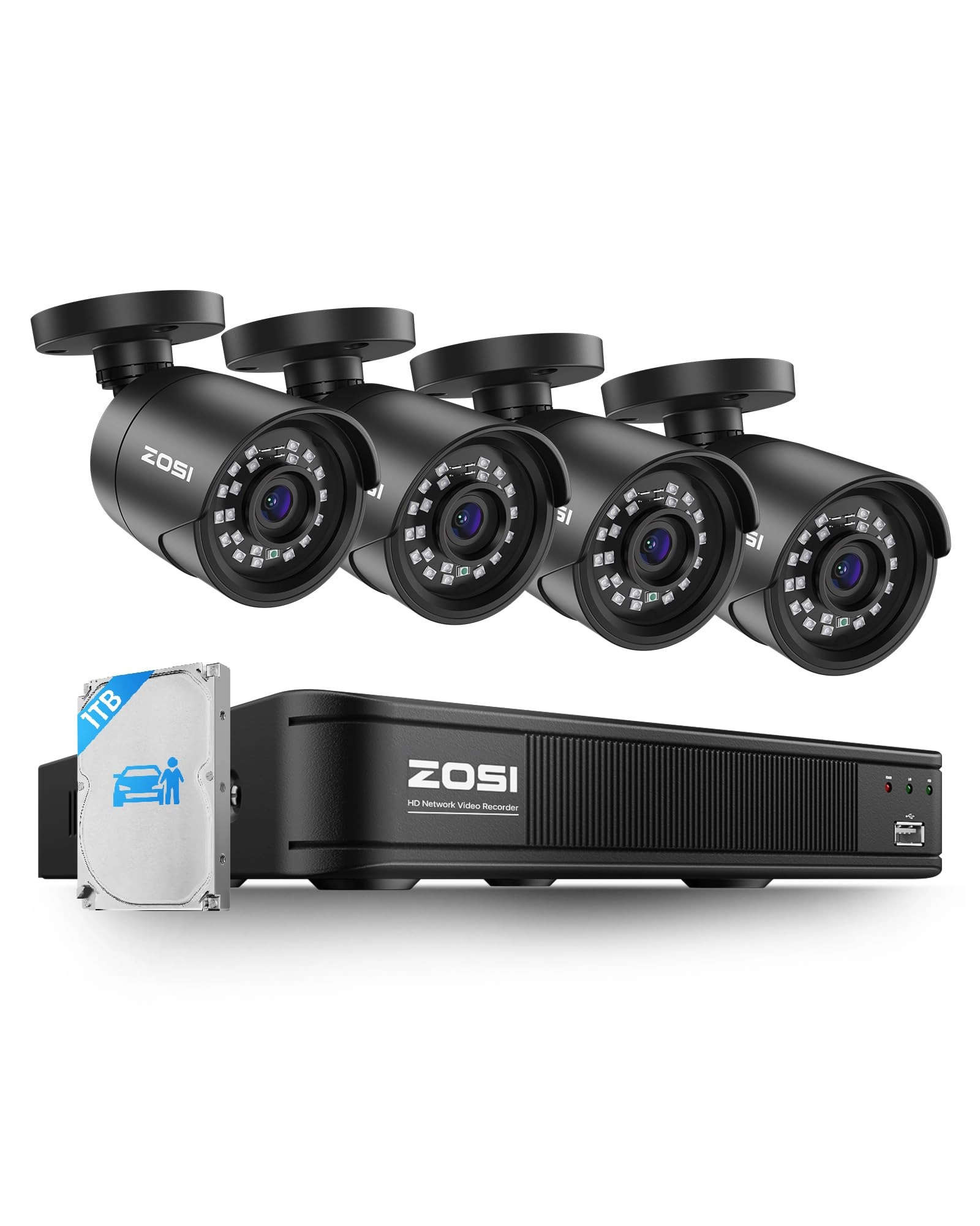 8CH 5MP 3K Lite - 4 Cameras