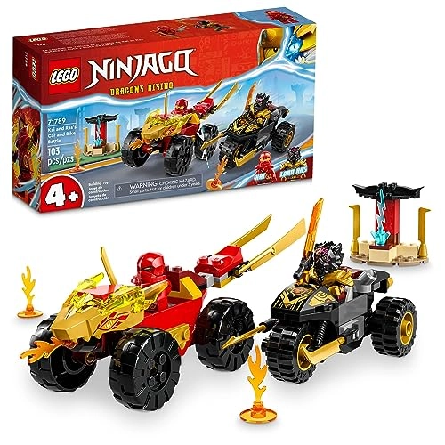 NINJAGO Kai and Ras's Car and Bike Battle Set (71789) - Dragons Rising Series