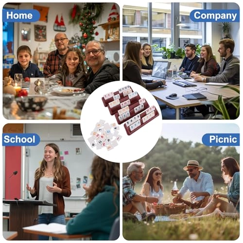 Rummy Tiles - 106 Tiles 4 Double Holders Compact Travel Format