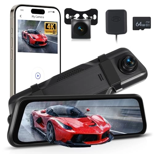 Rear View Mirror Camera - 4K + Backup Camera