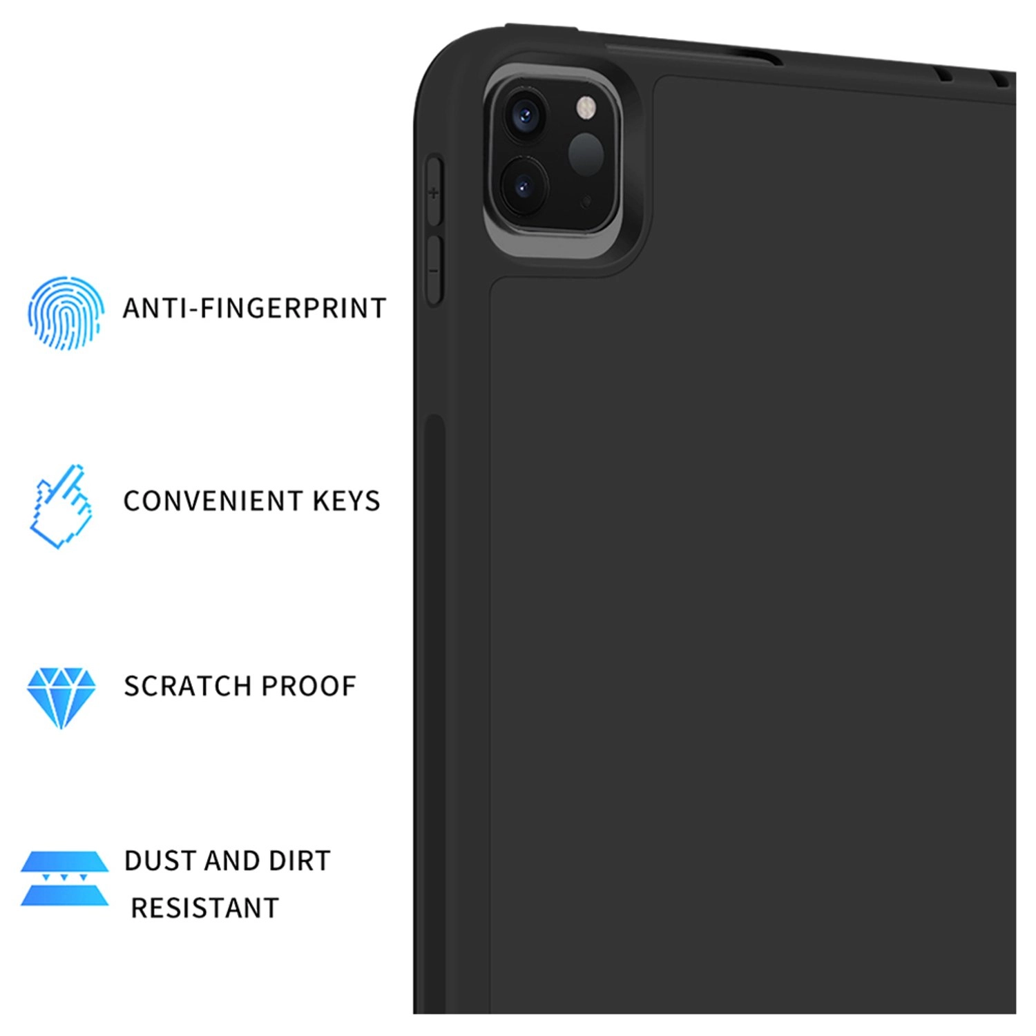 Flip Case with Screen Protector for iPad 13-inch