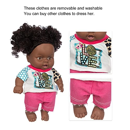 Reborn Baby Doll - 25 cm Vinyl soft black skin Ages 4+