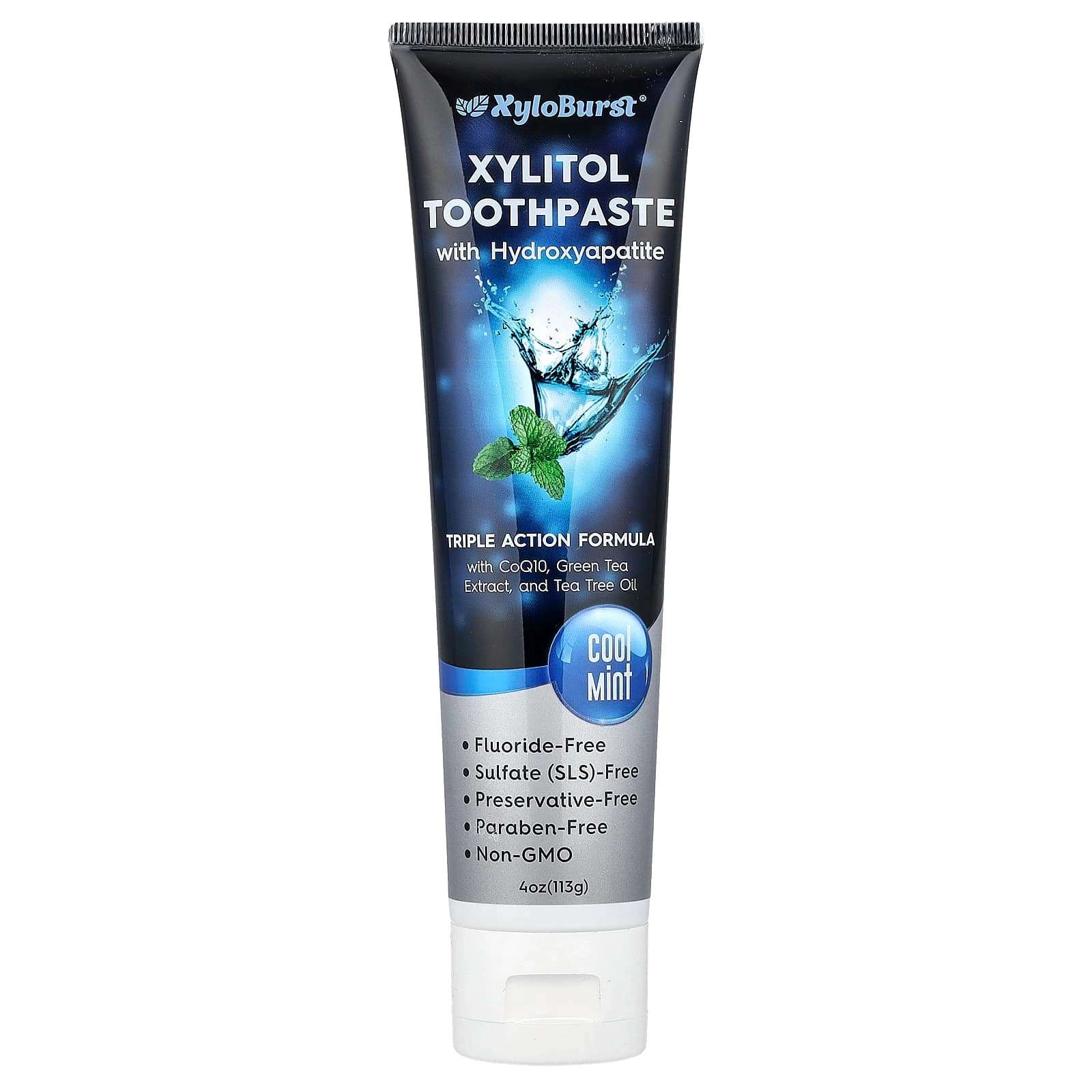 Xyloburst Triple Action Hydroxyapatite Cool Mint Toothpaste 4 years or older 113 g