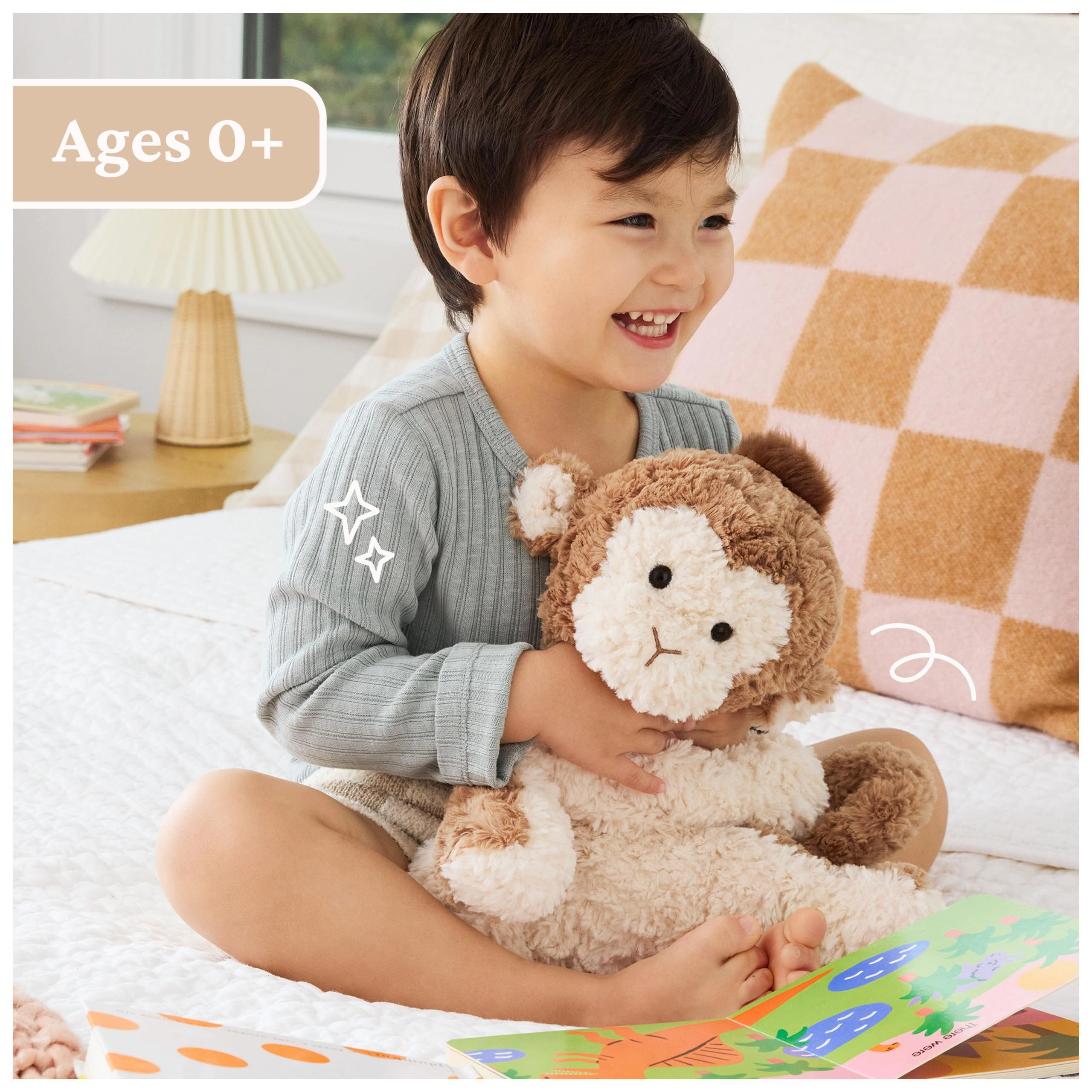 Cozys Collection Monkey - 10" Brown Plush