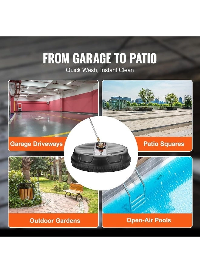 Pressure Washer Surface Cleaner - 15 Inch 4000 PSI 2.9 gallons per minute