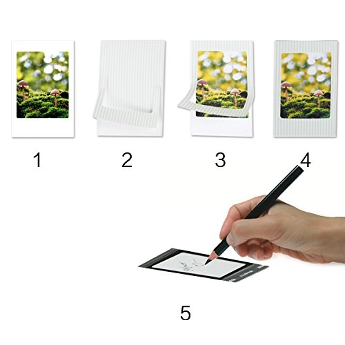 Mini 12 Camera Case - Mint Green + Mini Photo Album - 64 Pockets + Acrylic Photo Frame - 5 Colors + Wall Hang Frames + Film Frames + Border Stickers + Corner Stickers