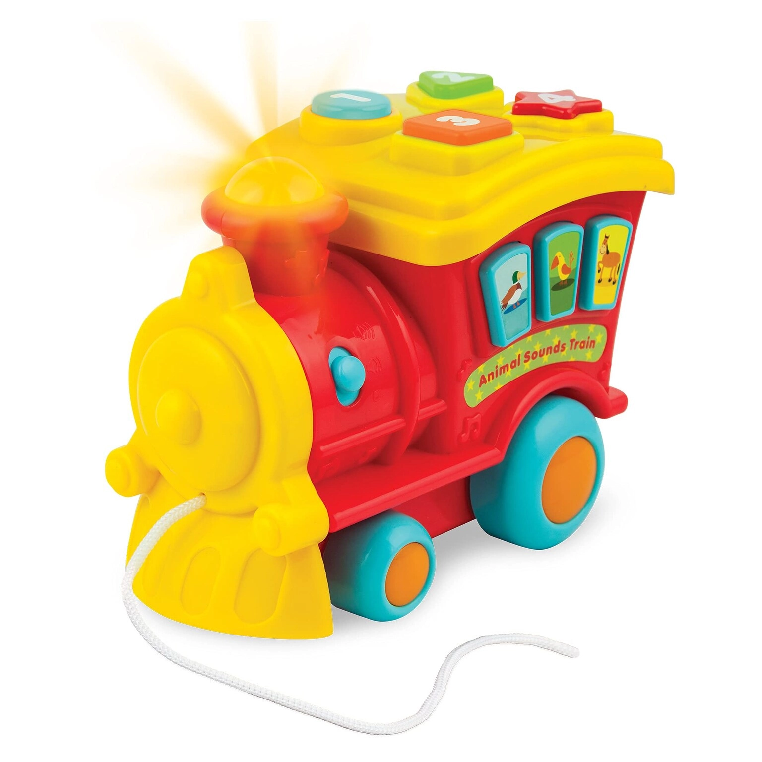 MZA STORES KiddoLab Toy Train Animal Sound Buttons - 6 months+