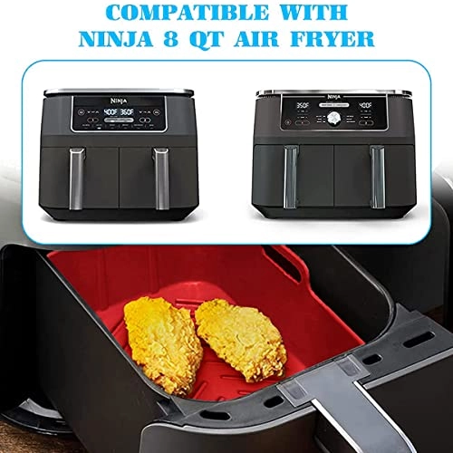 Air Fryer Silicone Pot - 2PCS Red