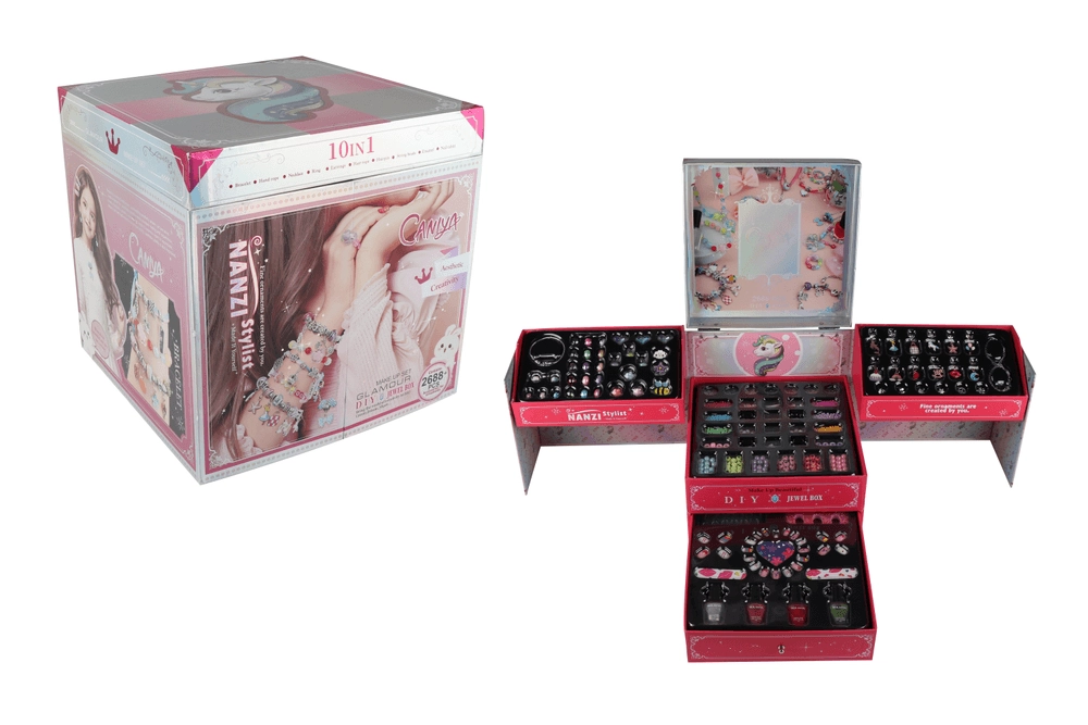 10 In 1 Diy Beads Jewelry Making Kit - 3mm 6mm 8mm