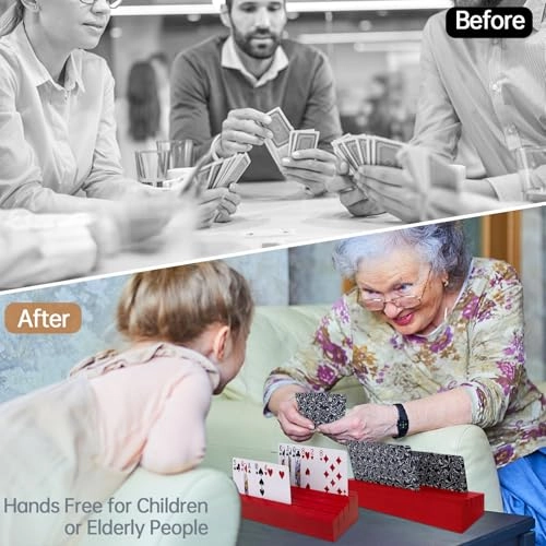 Playing Card Holders Deck Stand Wood