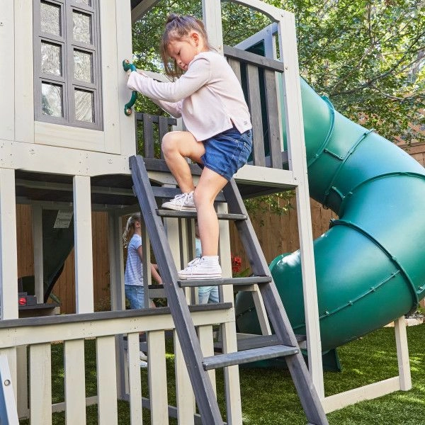 Boulder Bluff - 2-In-1 Wooden Swing Set