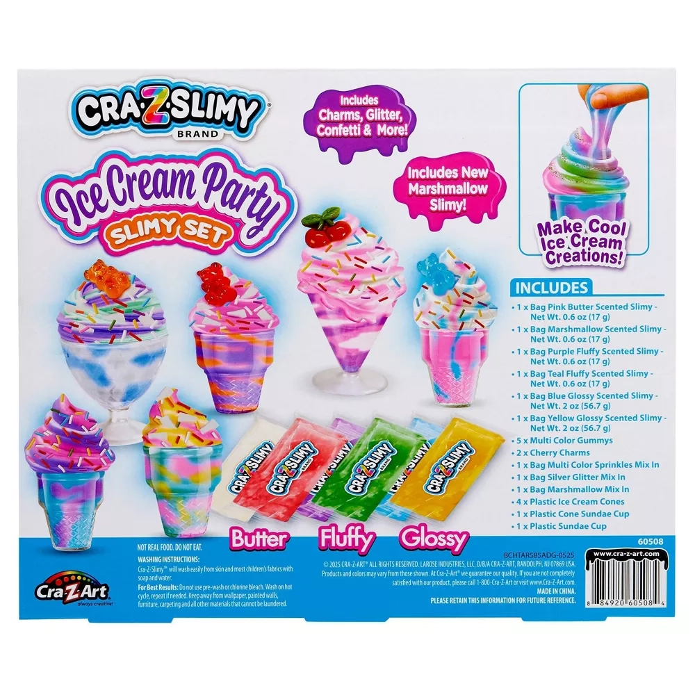 Ice Cream Party Slime Set - 6+ years
