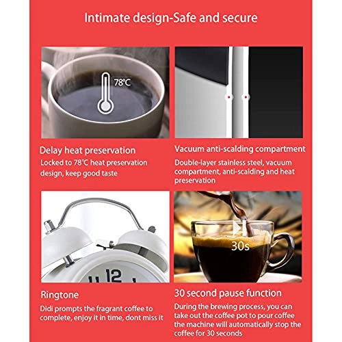 Drip Coffee Machine - Compact Anti-drip Milk frothing