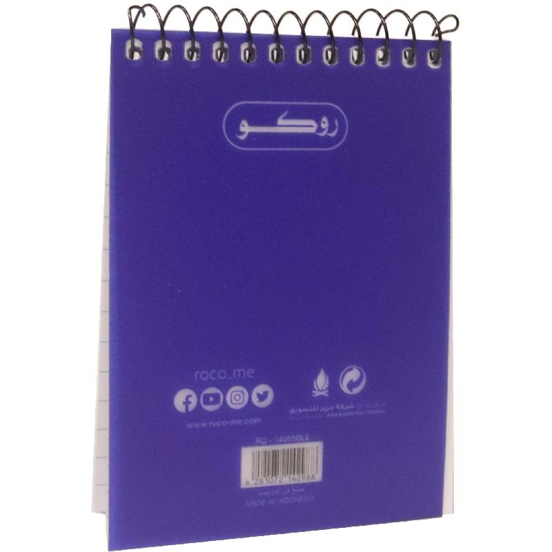 Memo Notebook A7 Spiral - Lined 60 Sheets