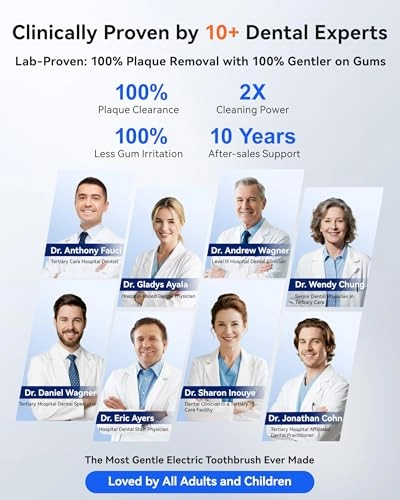 AirJet Bubble Sonic Electric Toothbrush - 1600mAh 2 Soft Brush Heads