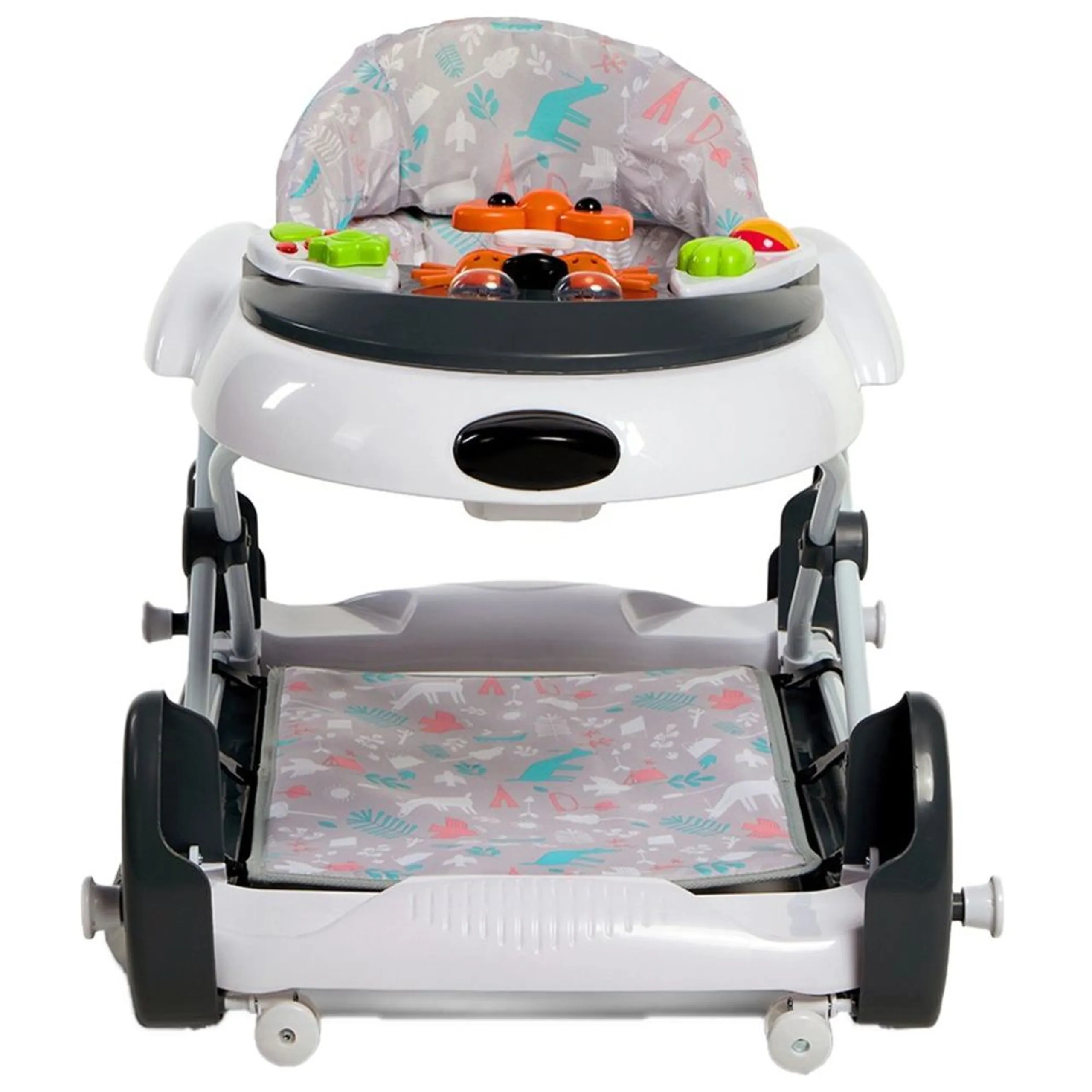 Little Learners 2-In-1 Baby Walker And Jumper - Gray 6 months