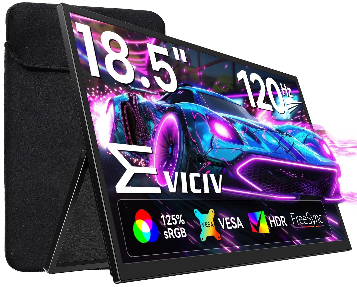 EVICIV Portable Monitor - 1080P 18.5 Inch