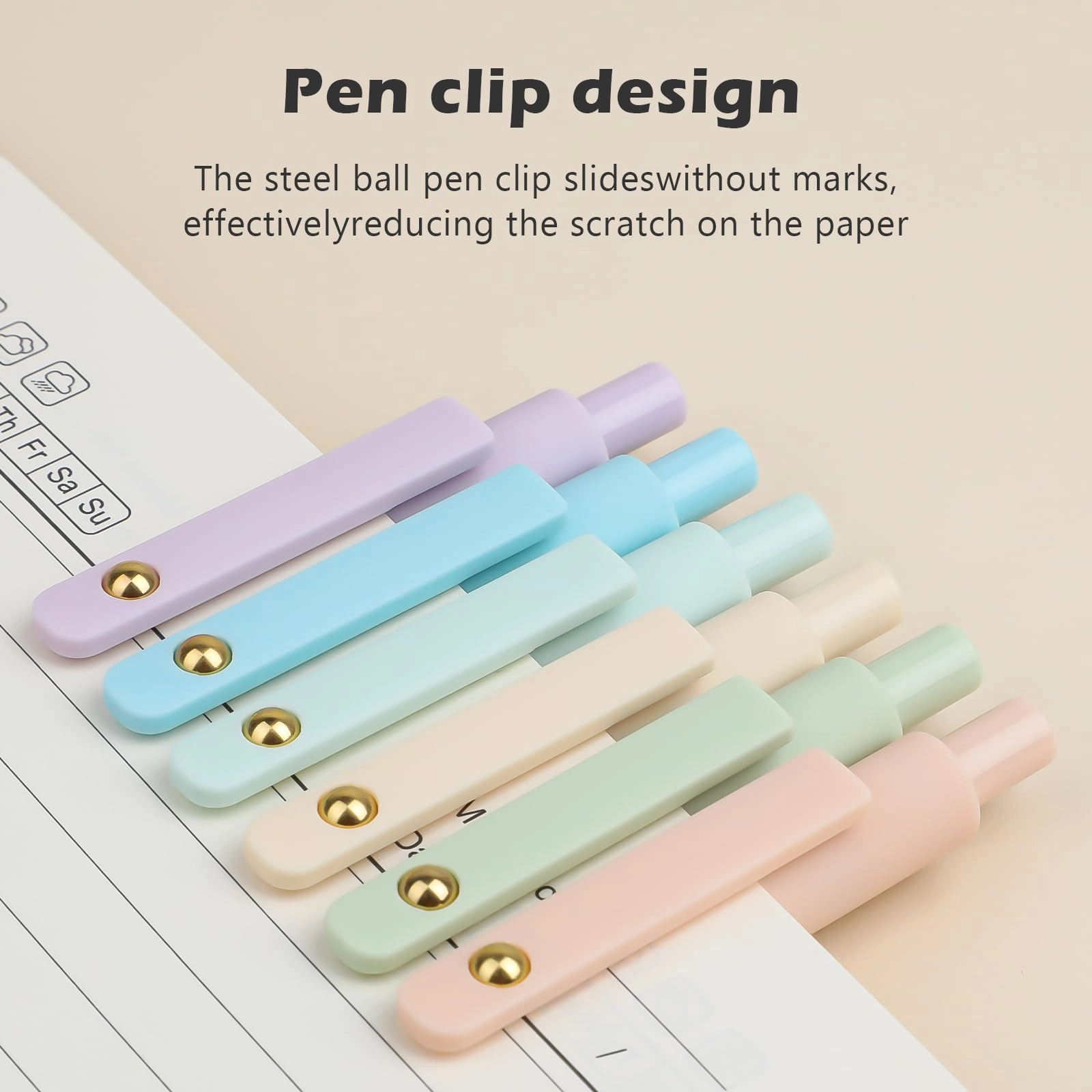 Gel Pens - 6pc 0.7mm