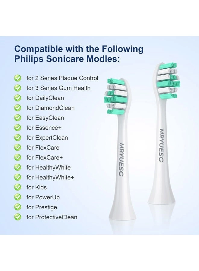 Replacement Toothbrush Heads - 10 Pack 5green+5white