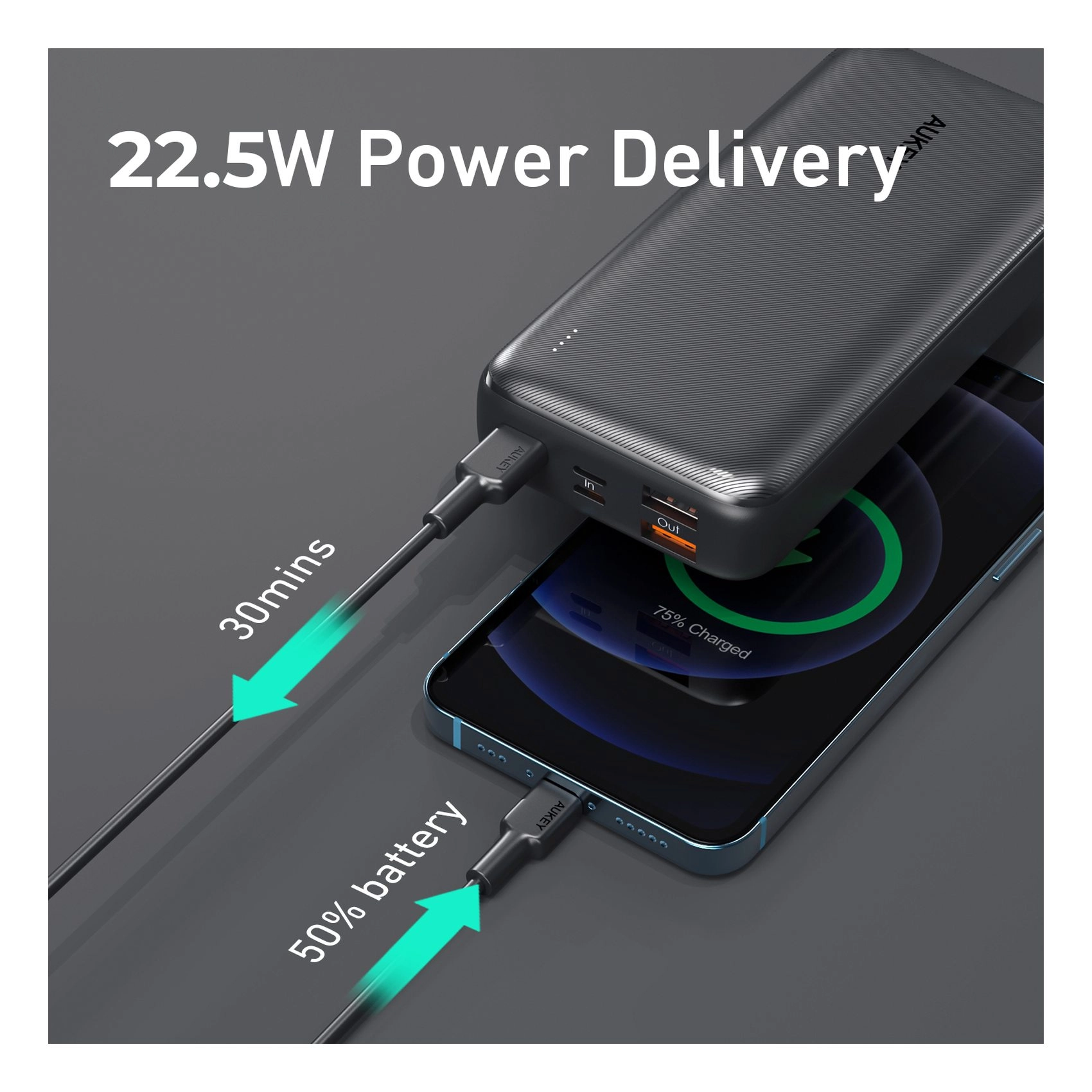 PB-N74S-BK - 20000 mAh 22.5 Watt 2 1