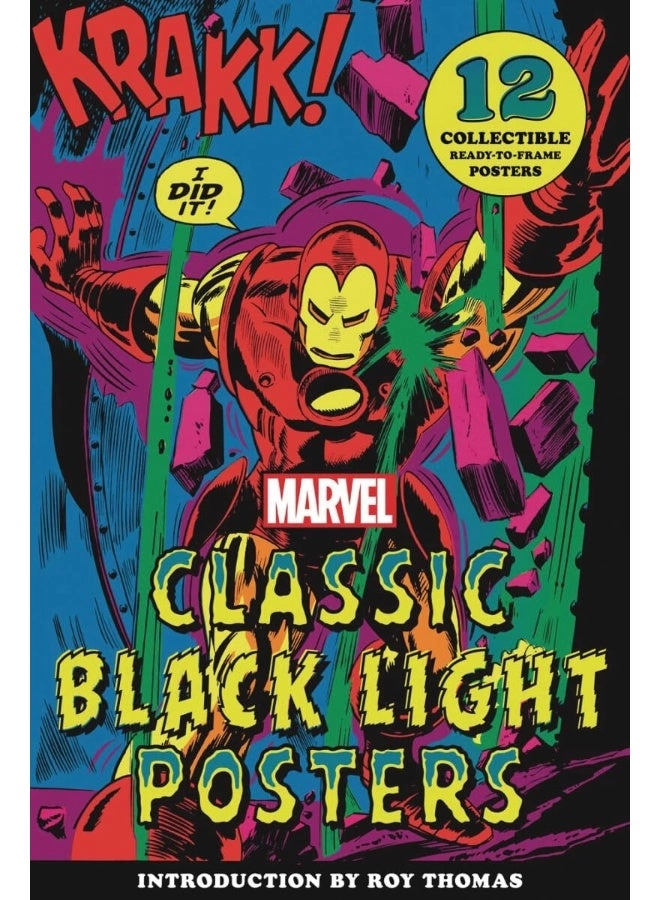 Marvel Entertainment Classic Black Light Collectible Poster Portfolio