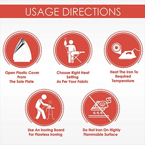 Grace - 1200W Non Stick Coated Sole Plate