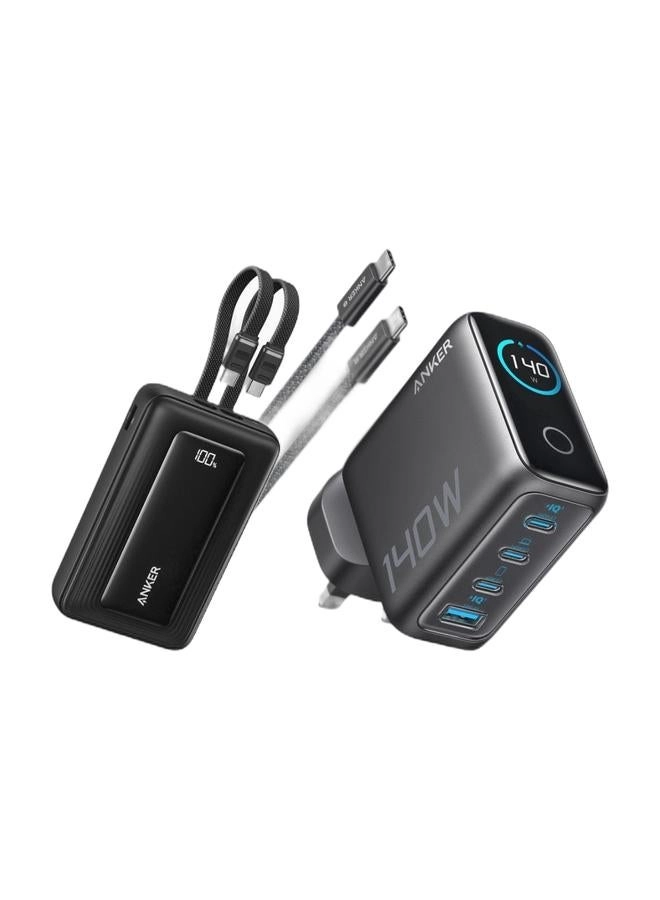 Anker Zolo Power Bank - 20,000mAh 45W + USB C Charger - 140W
