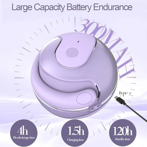 Open-Ear Bluetooth Headphones - 30Hrs Wireless Bone Conduction IPX5 Waterproof