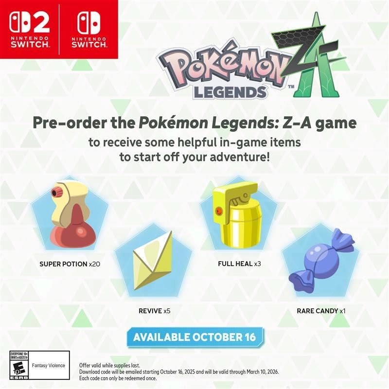 Pokémon Legends: Z-A | Nintendo Switch