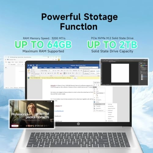 17.3 inch Touchscreen Laptop - Ryzen 5 7430U 32GB DDR4 2TB SSD