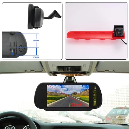 Brake light reversing camera - Night vision 628 x 586 pixels