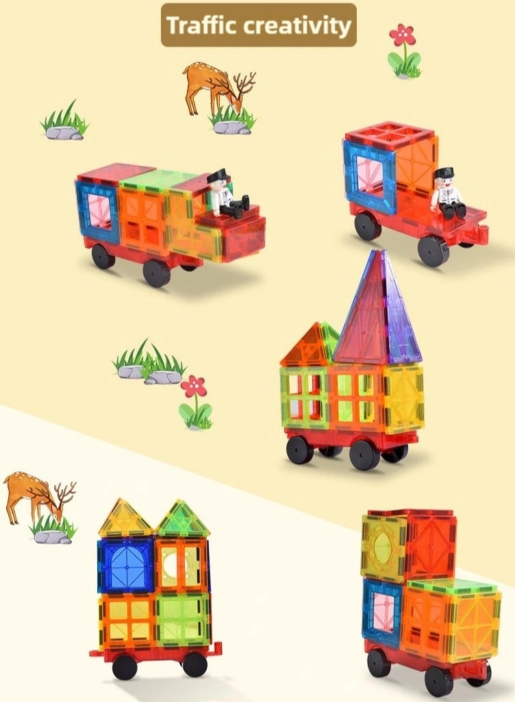 Construction Magnetic Blocks - 120pcs