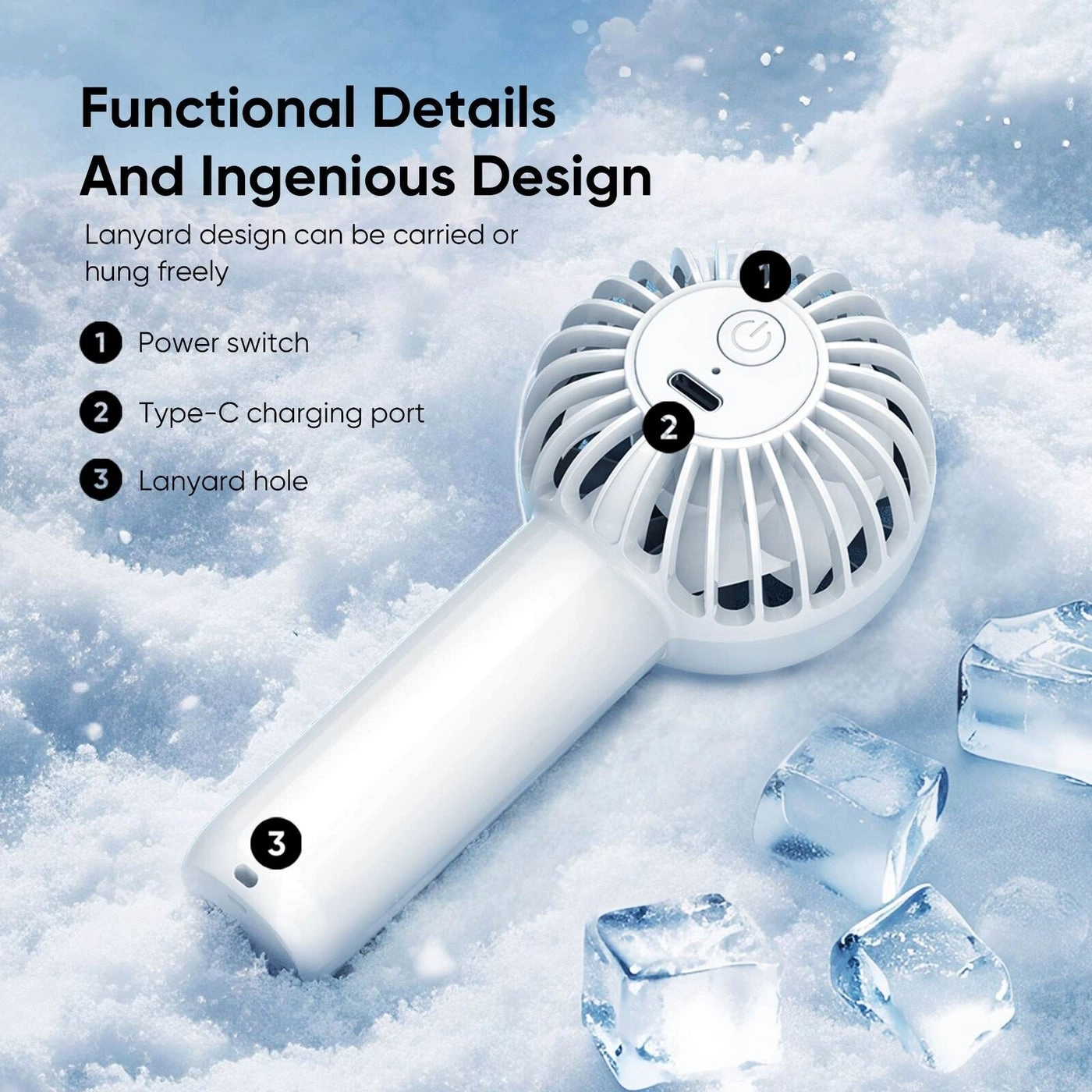 FN04 - Portable Handheld Fan