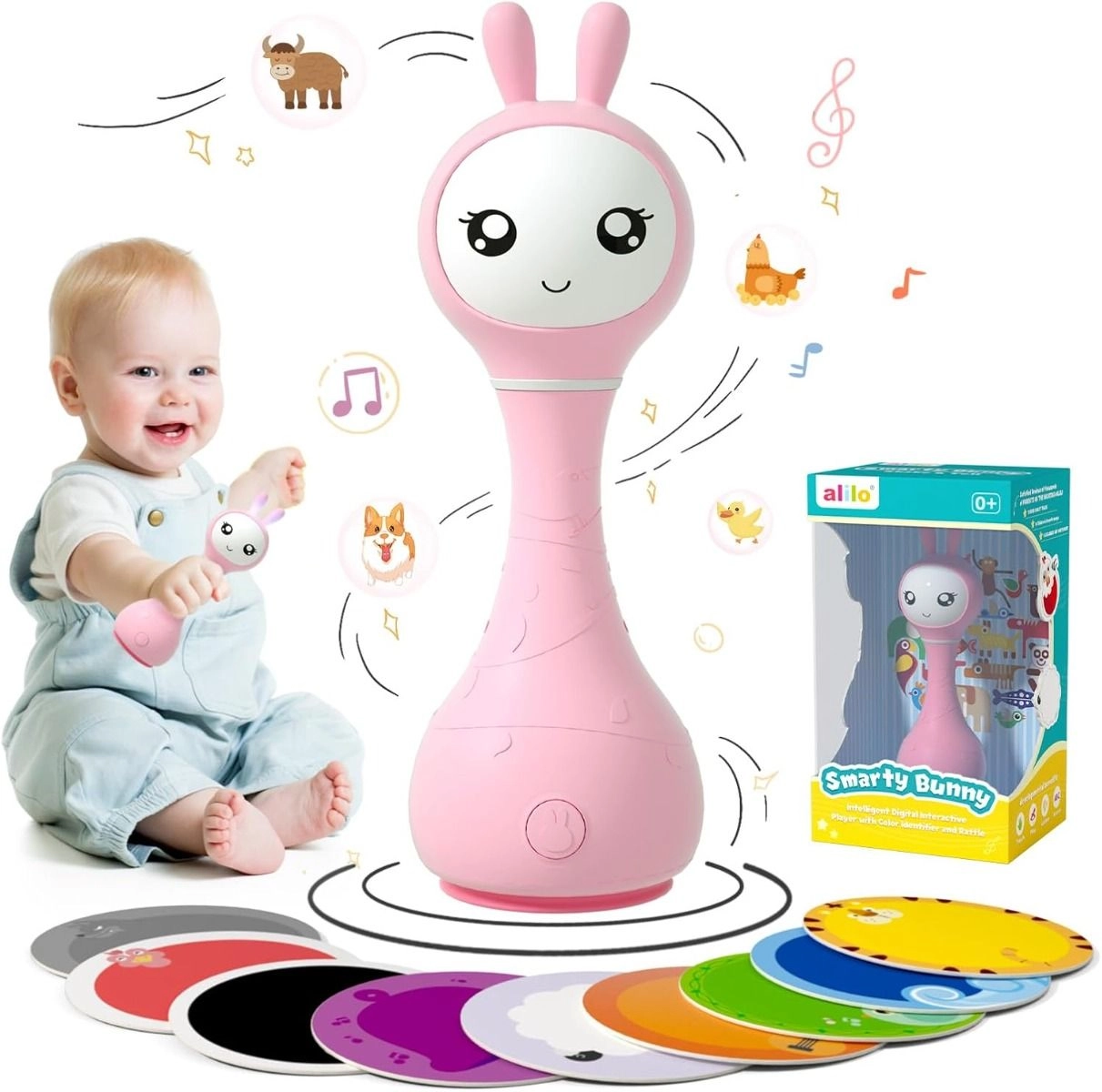 Smarty Shake And Tell Rattle - 0 Months