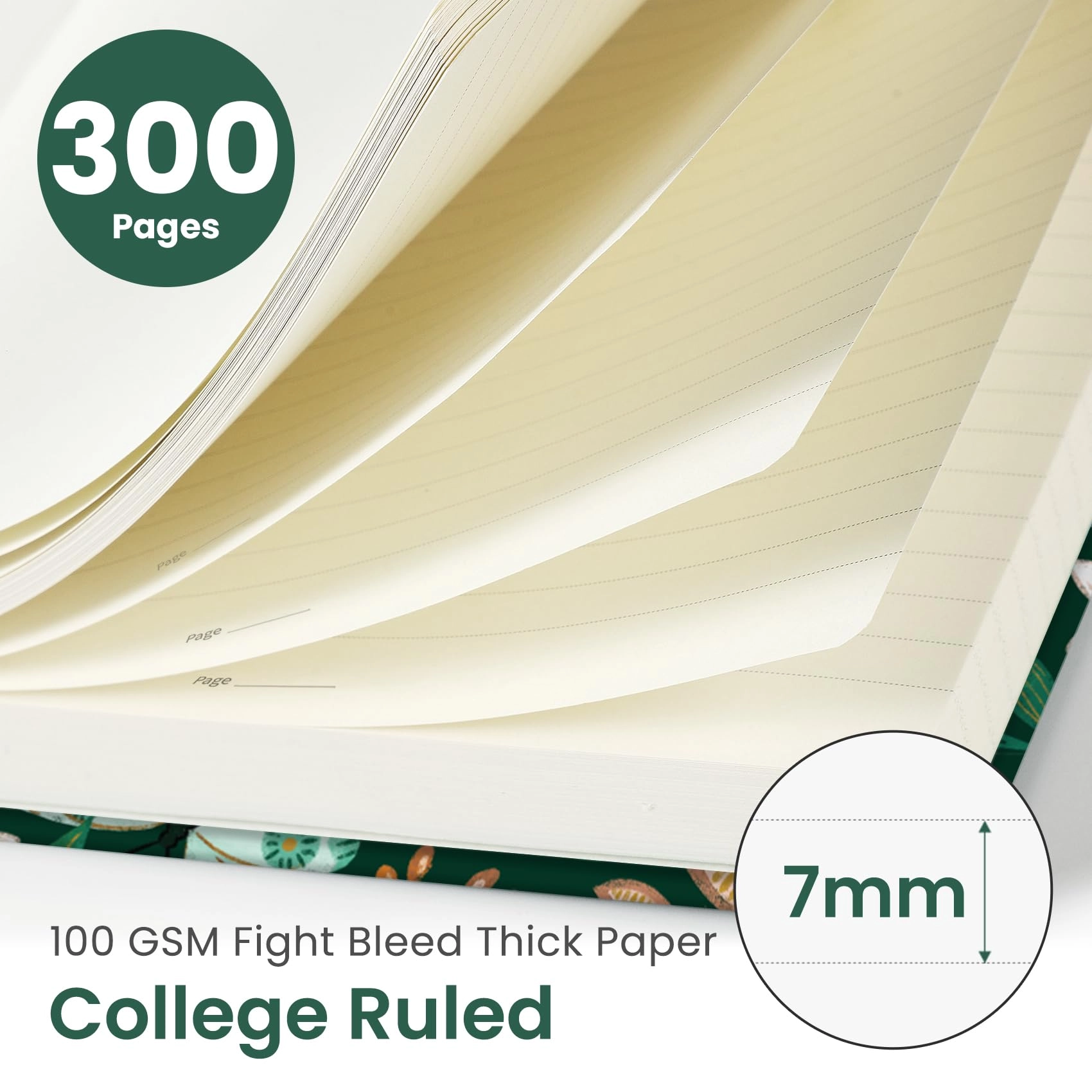 Spiral Notebook B5 Spiral - Lined 300 Pages