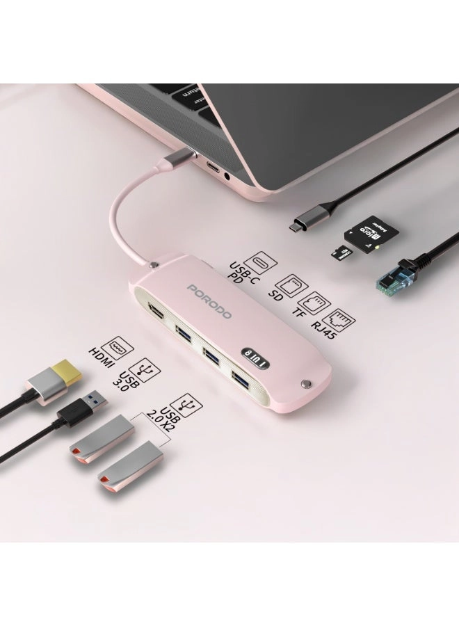 8-in-1 Multi-Port USB Hub