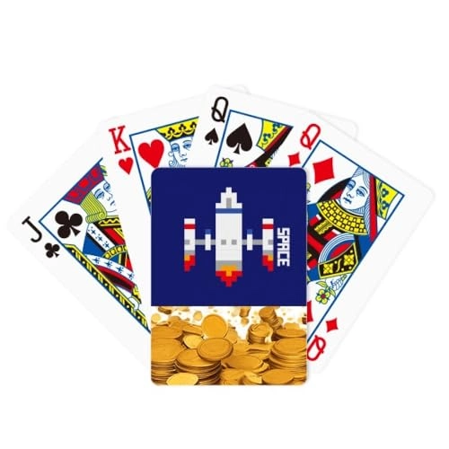 Space Ship Rocket - playing cards multicolor