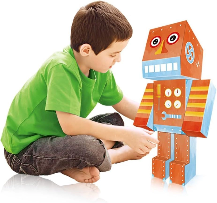 DIY Doodle Colouring Art Kit - Robot - 3+ years