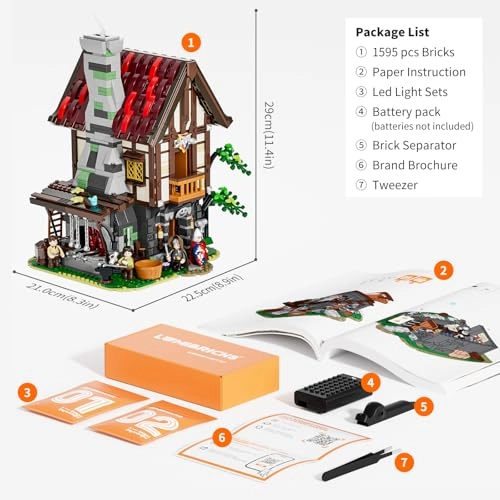 Medieval Forge (12006-EU) - LED lighting expandable medieval module