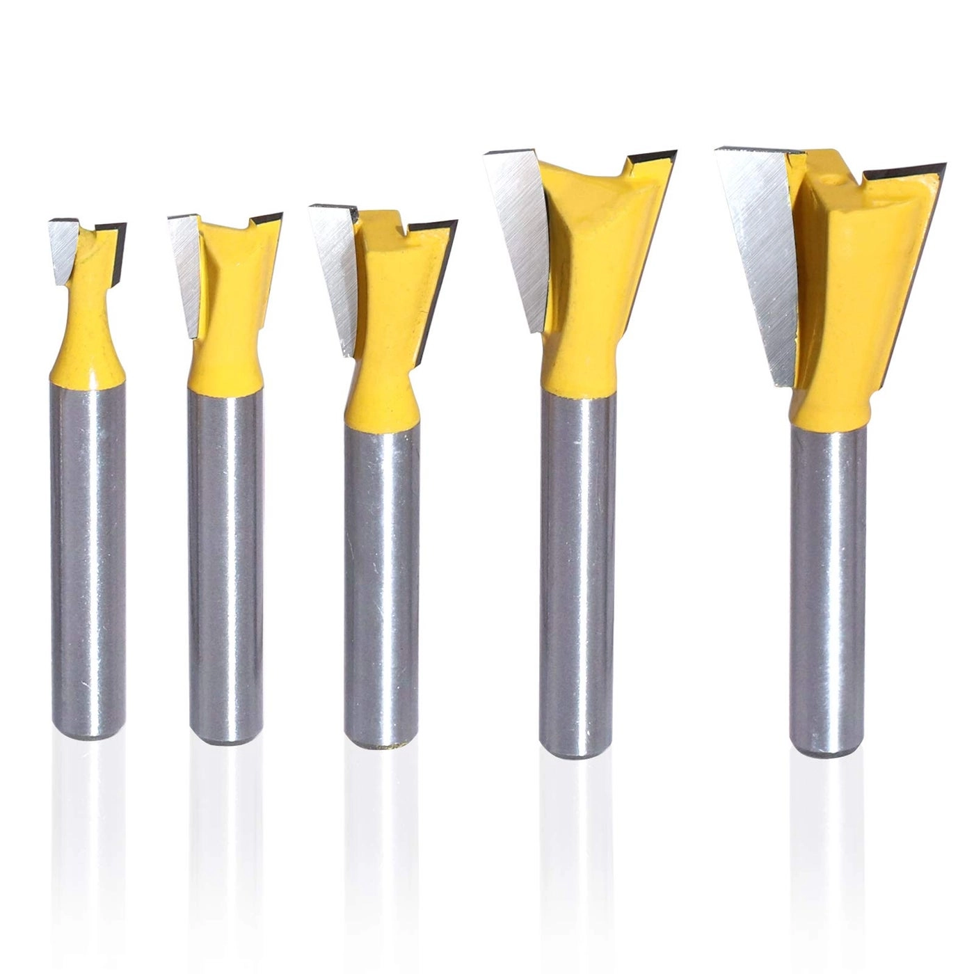 ROOCBIT Dovetail Router Bit - 14 Inch Shank 5Pcs