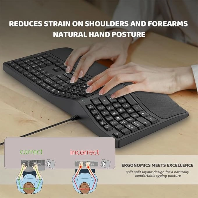 Ergonomic Keyboard - Wired