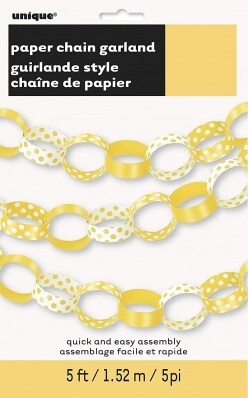 Unique Deco Dot Paper Chain - 12/Pk