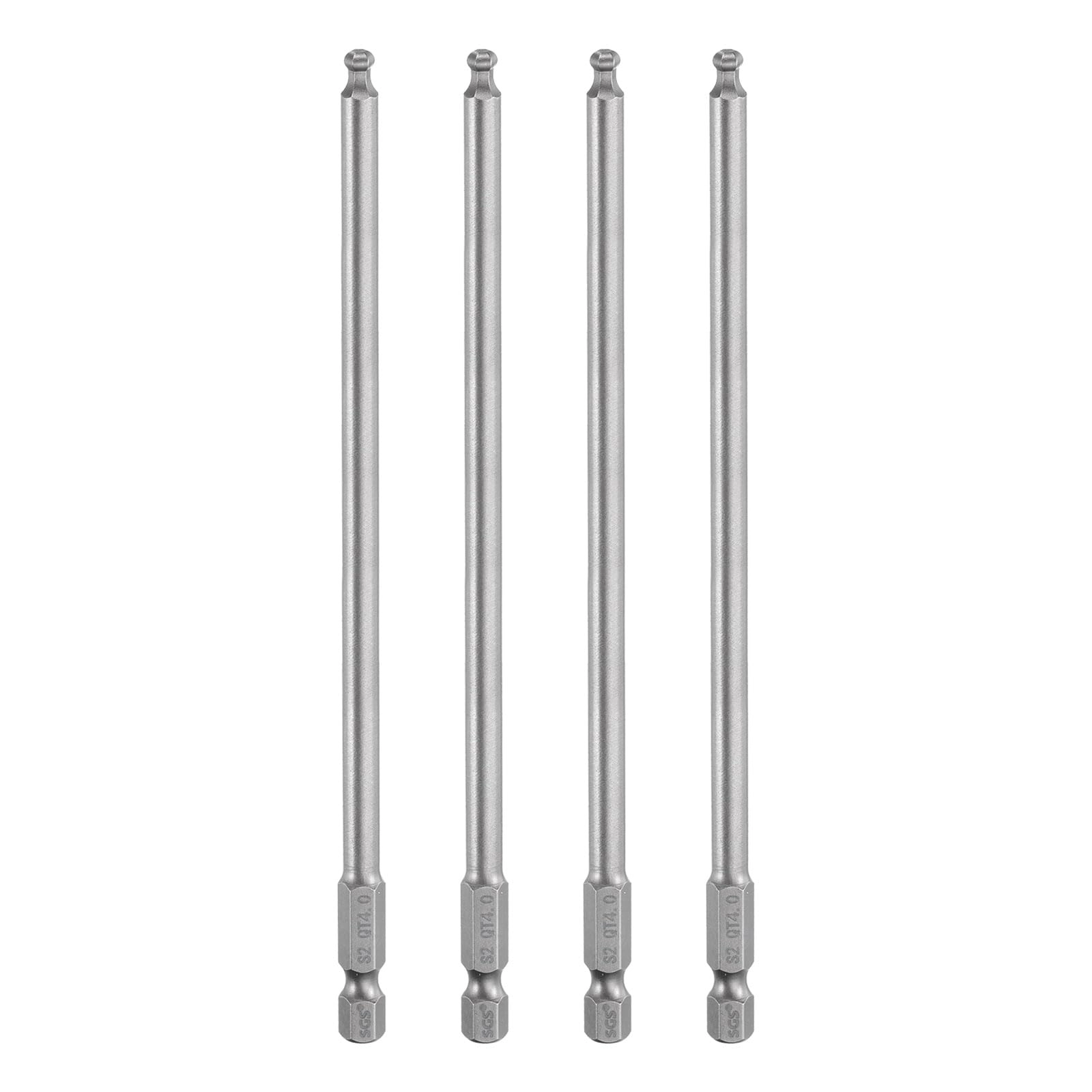 Ball End Hex Screwdriver Bit - 4pcs 150mm