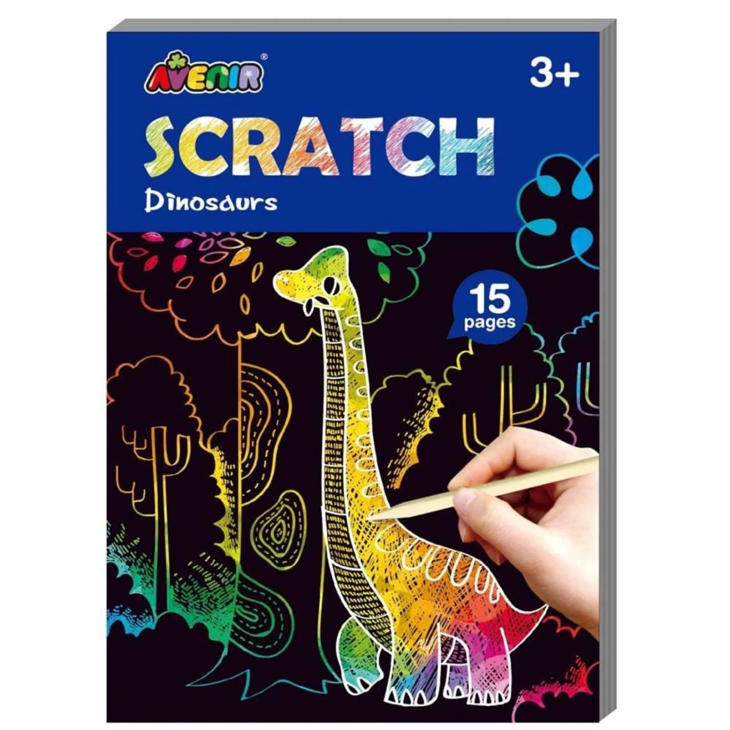 Avenir Mini Scratch Book Dinosaurs - 3+ years