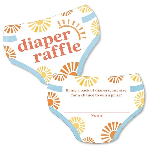Diaper Raffle Ticket Inserts - 24 16 years and up English